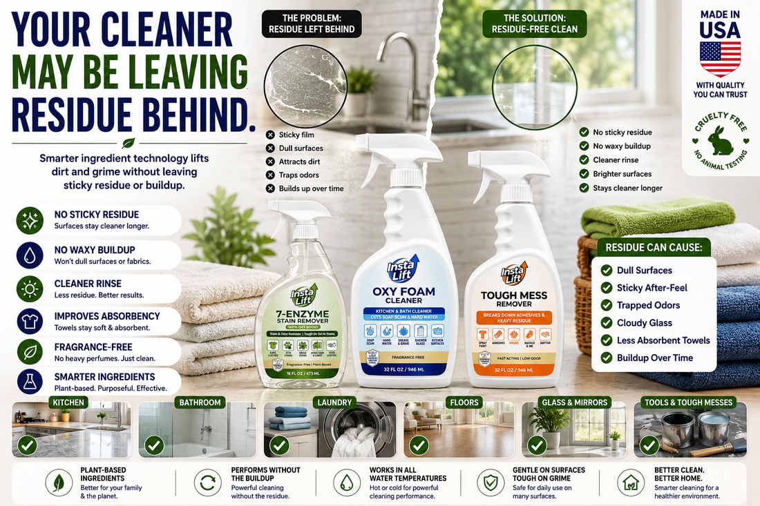 Why Your Cleaning Products Might Be Leaving Residue Behind