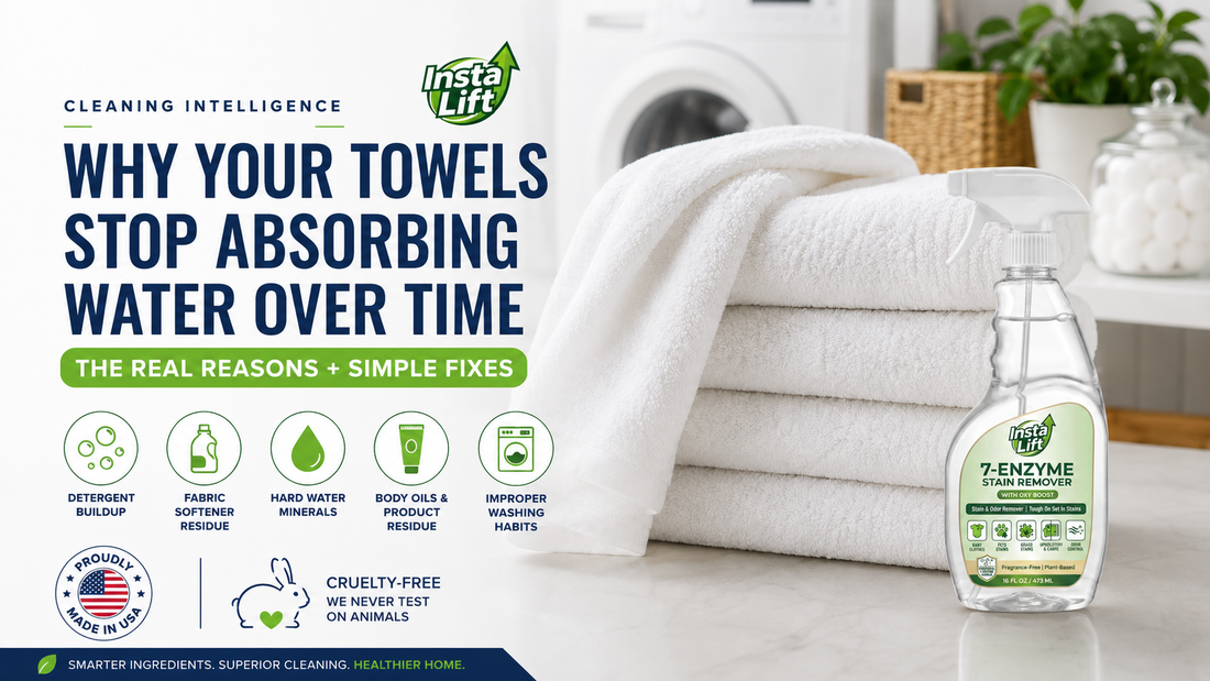 Why Your Towels Stop Absorbing Water Over Time