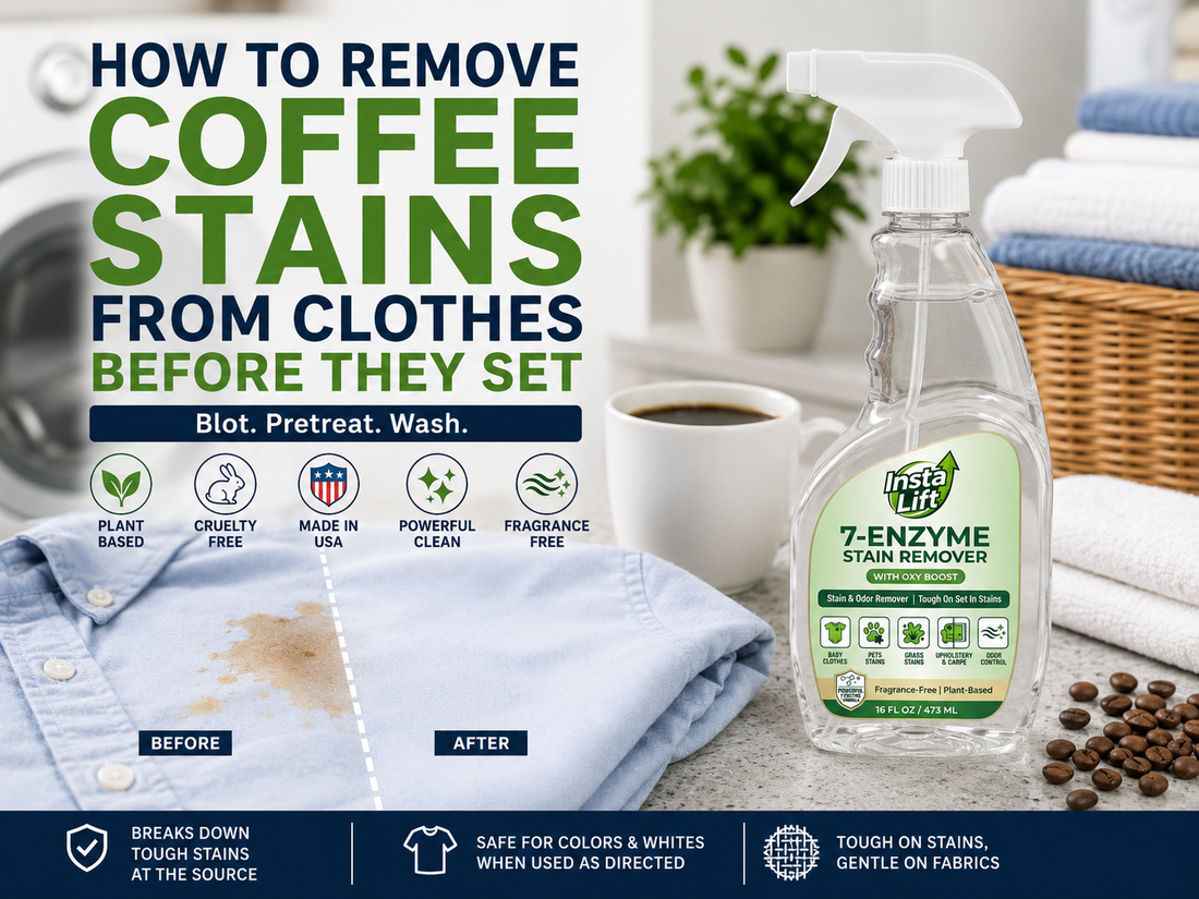 How to Remove Coffee Stains from Clothes Before They Set