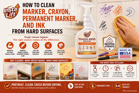 How to Clean Marker, Crayon, and Ink from Hard Surfaces
