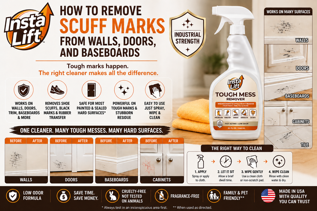 How to Remove Scuff Marks from Walls, Doors, and Baseboards