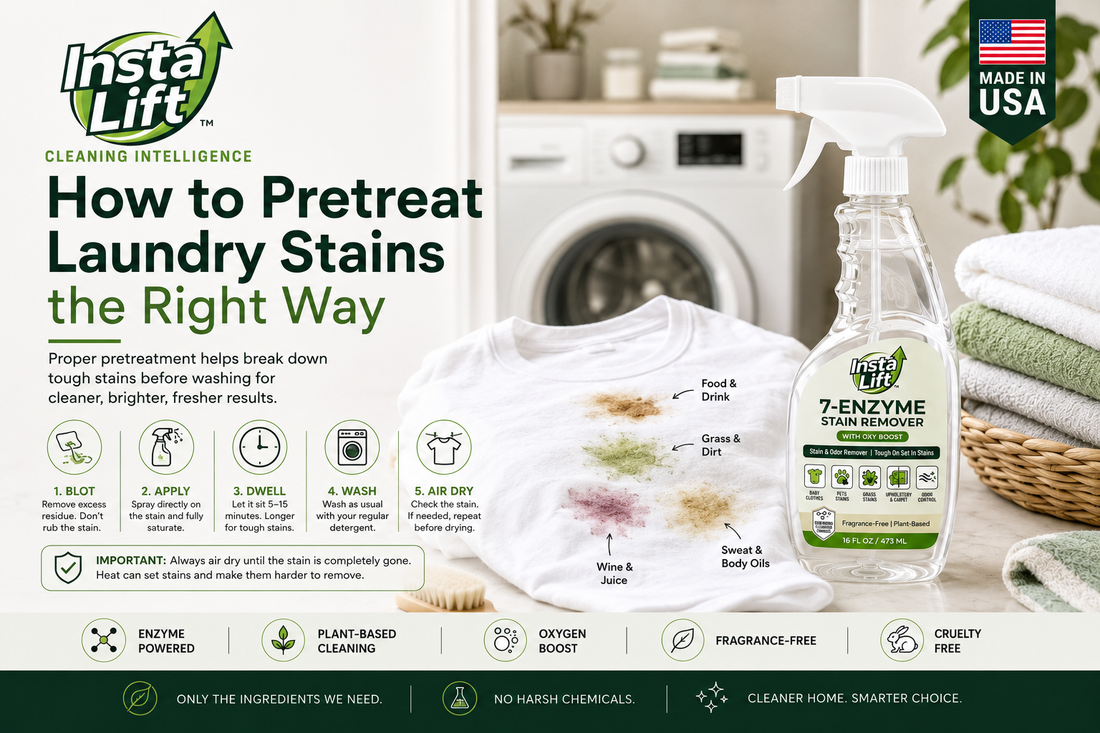 How to Pretreat Laundry Stains the Right Way