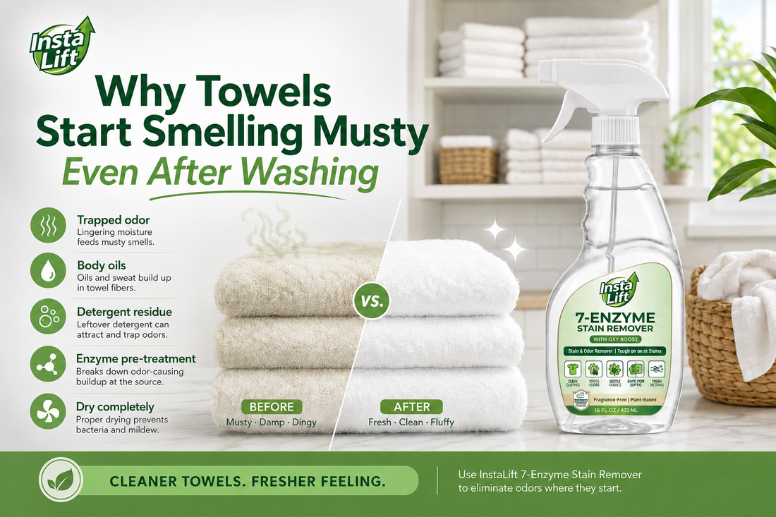 Why Towels Start Smelling Musty Even After Washing
