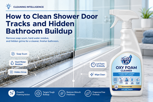 How to Clean Shower Door Tracks and Hidden Bathroom Buildup