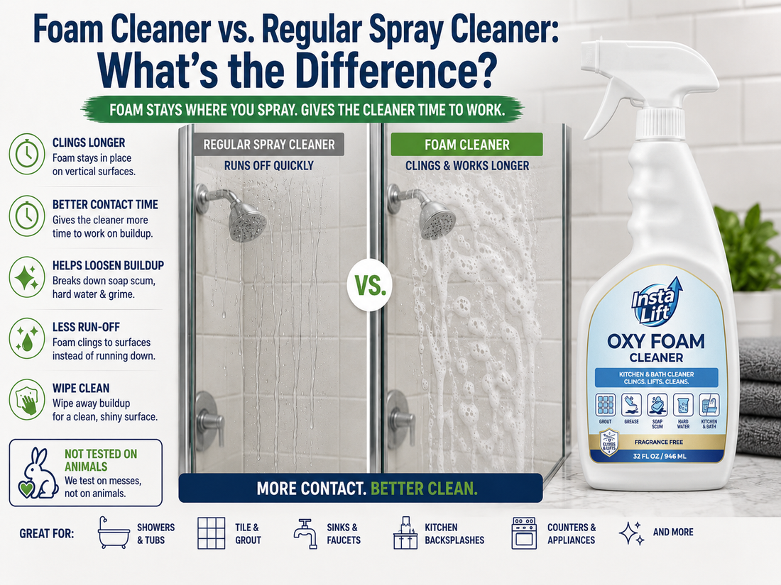 Foam Cleaner vs. Regular Spray Cleaner: What’s the Difference?