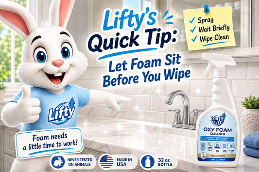 Lifty’s Quick Tip: Let Foam Sit Before You Wipe