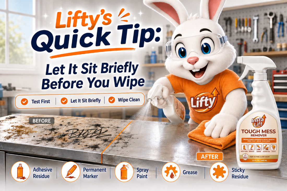 Lifty’s Quick Tip: Let It Sit Briefly Before You Wipe