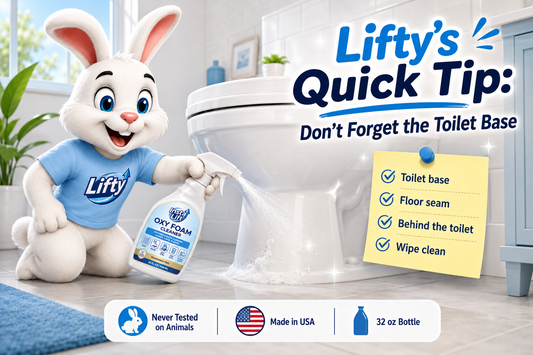 Lifty’s Quick Tip: Don’t Forget the Toilet Base