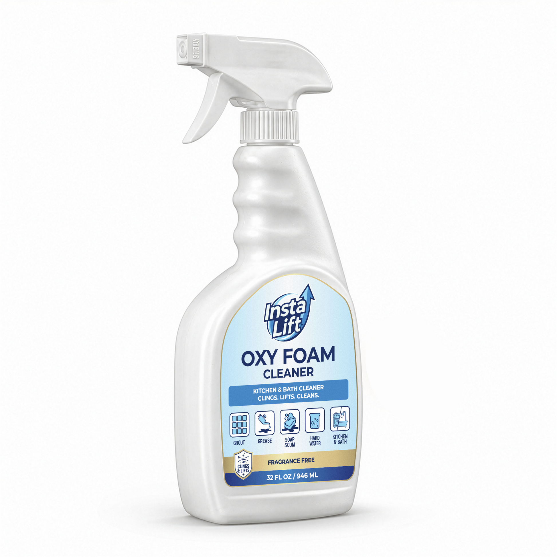 Insta Lift Oxy Foam Cleaner bottle on a white background